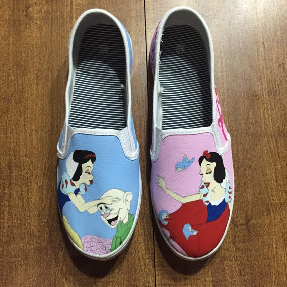 Items similar to Hand Painted Disney Shoes - Vans - Snow White on Etsy