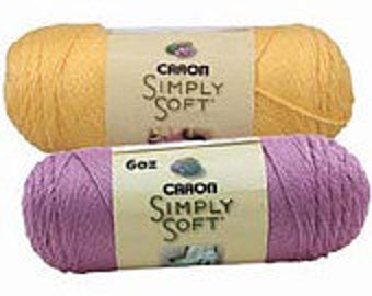 Yarn - Caron Simply Soft - Oceana, Charisma, Chocolate, Royal Blue or Cobalt Blue
