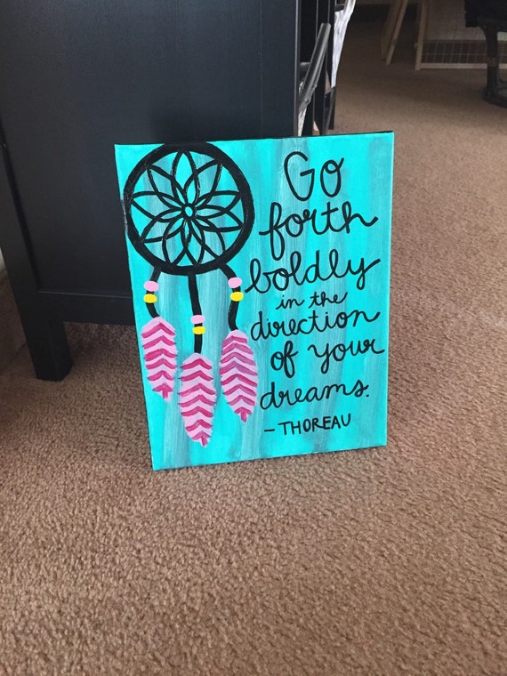 Dream Catcher Canvas by CanvasCats on Etsy