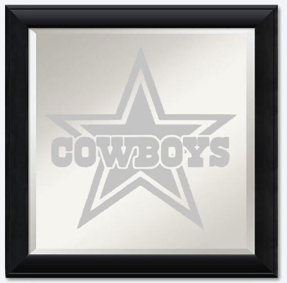 Etched Mirror ANY TEAM Favorite Football by gatheringinelegance