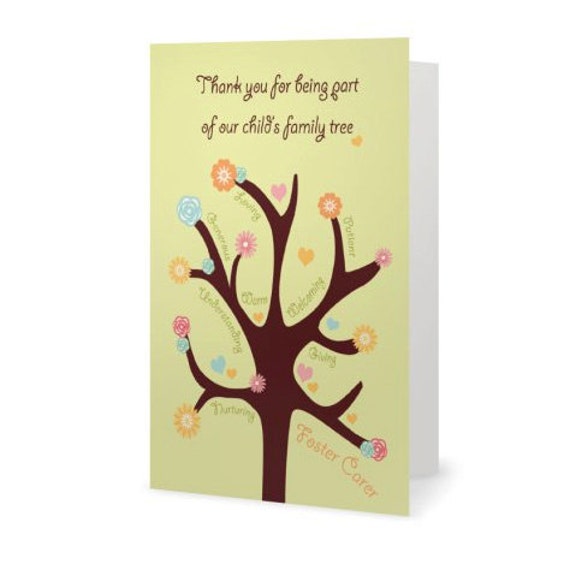 Foster Carer Thank You Card Perfect for showing by AdoptionJoy