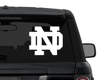 Notre Dame Fighting Irish decal sticker for car, truck, suv, laptop in ANY COLOR die cut vinyl