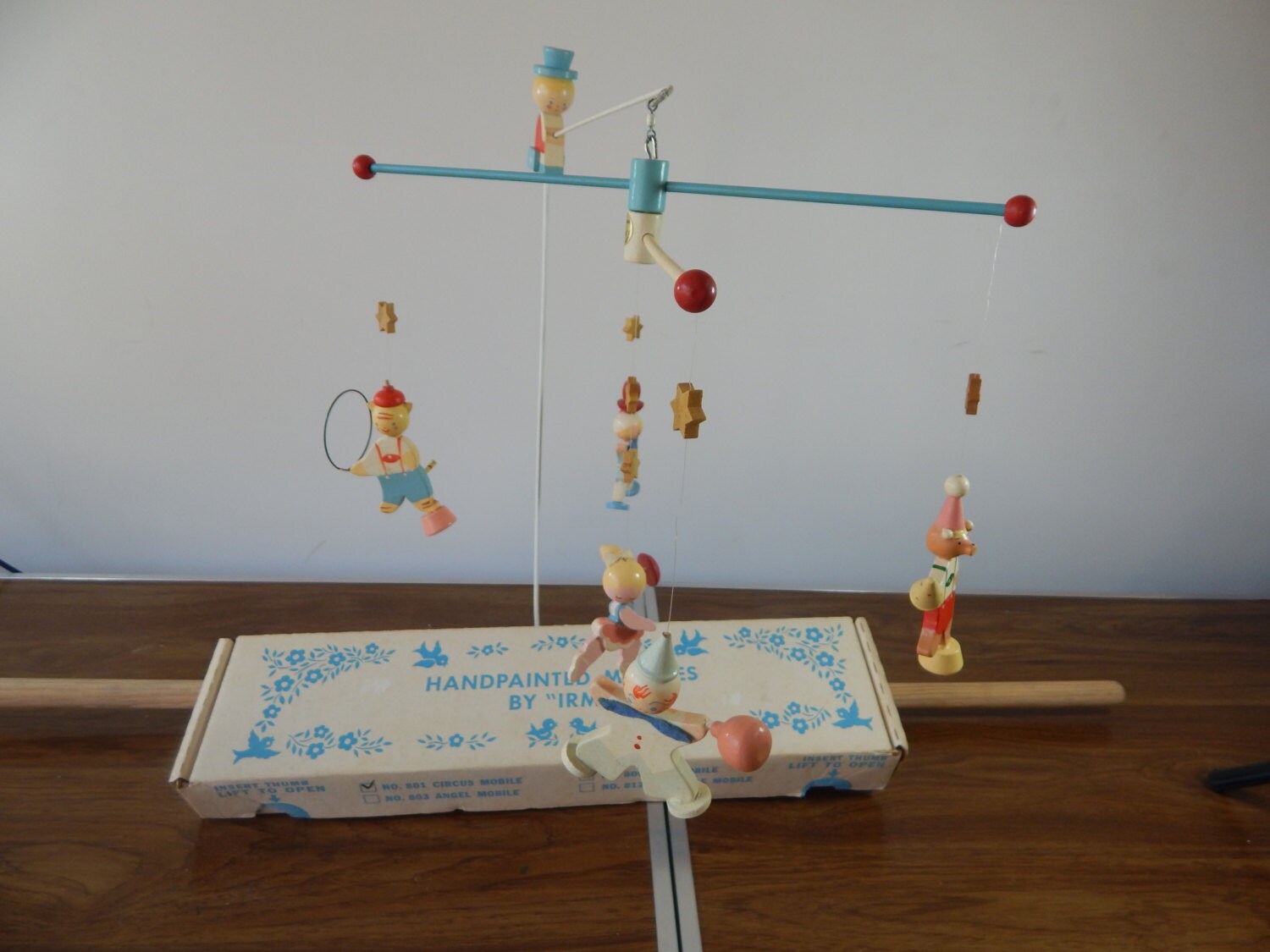 Vintage Irmi baby mobile Circus