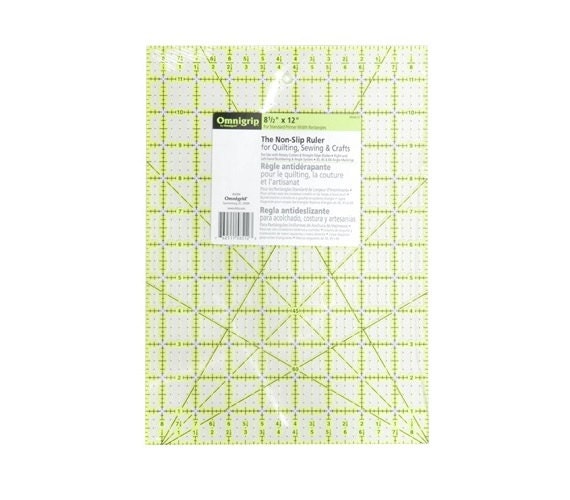 81/2 x 12 Omnigrip Quilting Ruler by Omnigrid