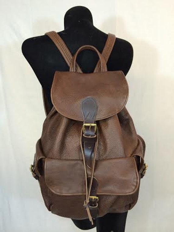 Handmade Leather Lined Flap-Top Carry-All Pack