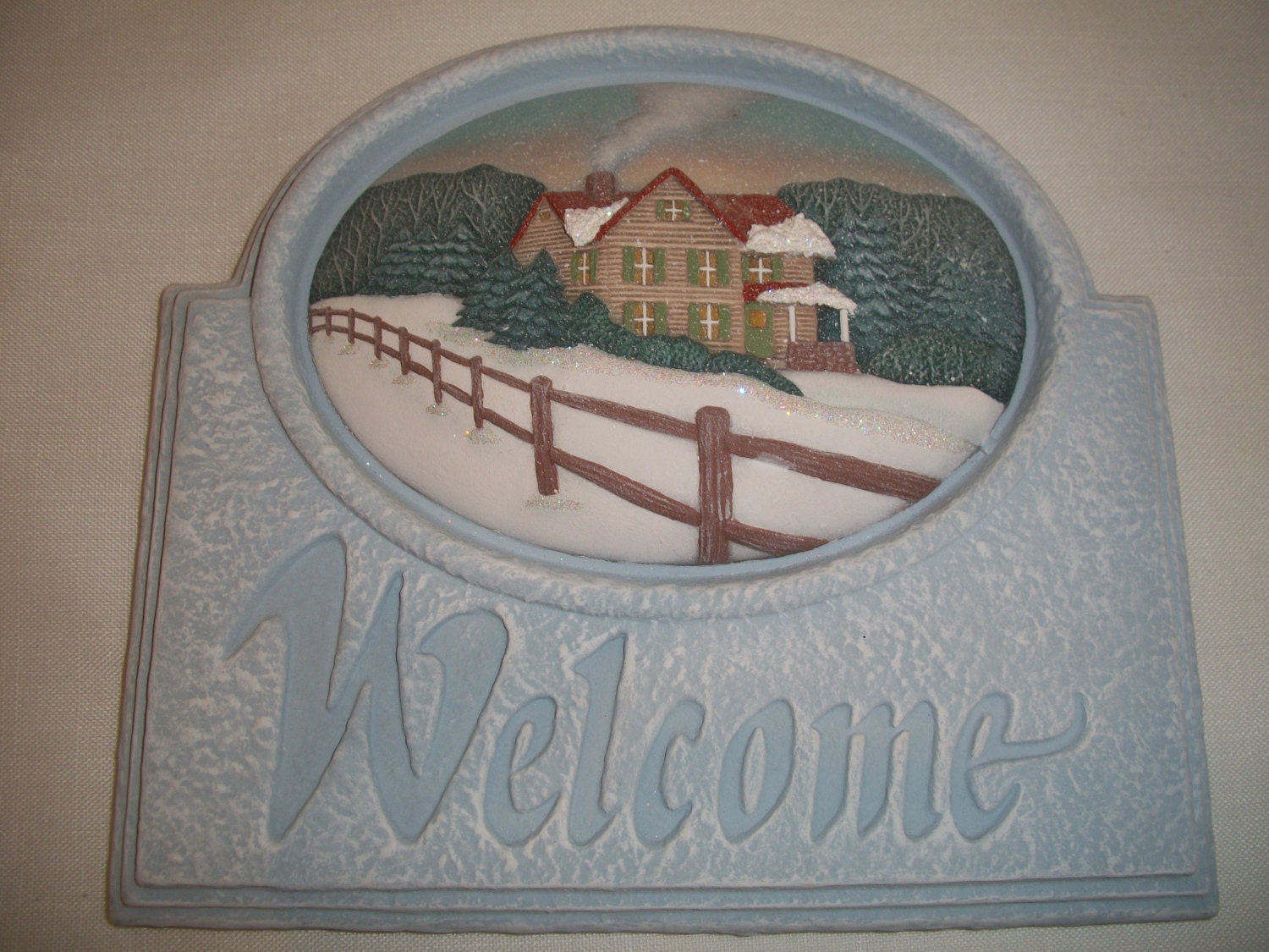Ceramic Sign Winter Country
