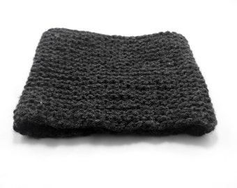 Charcoal Knitted neck warmer