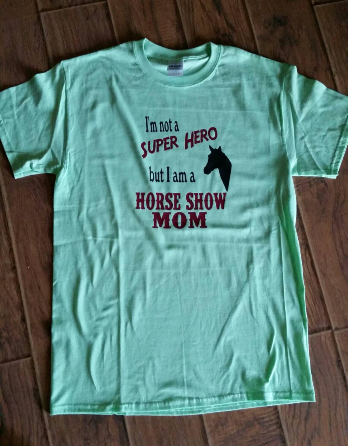 4H LIVESTOCK Show Mom Shirt Super Hero horse show by BlueJayVinyl