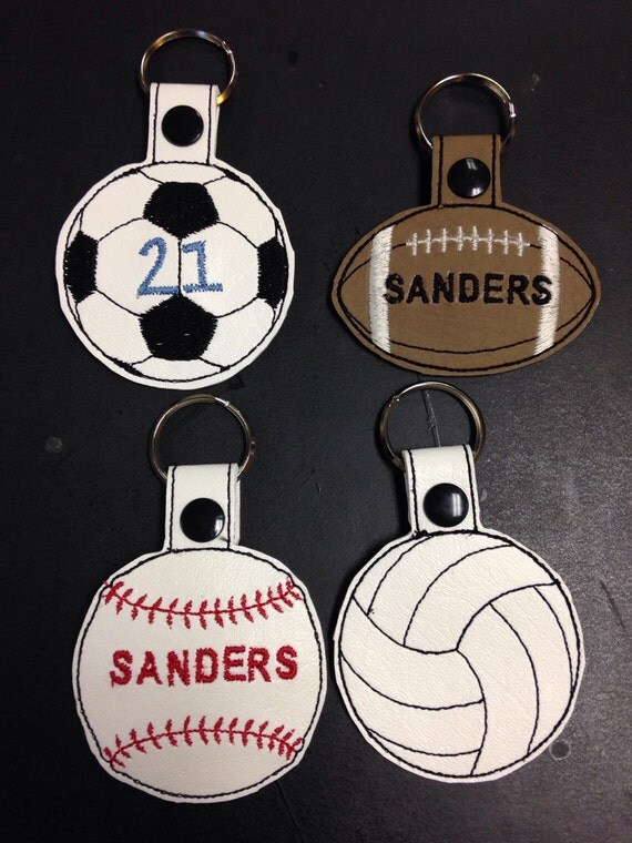 Sports keychains soccer football vollyball baseball