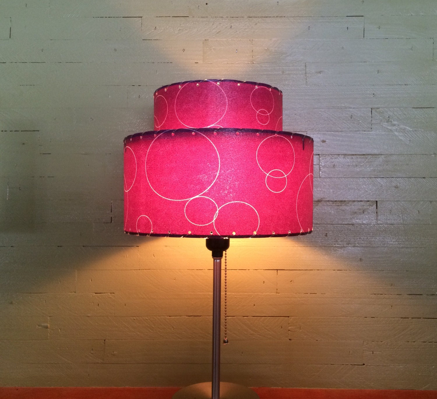Mid Century Modern Style Fiberglass Lamp Shade by Modilumi