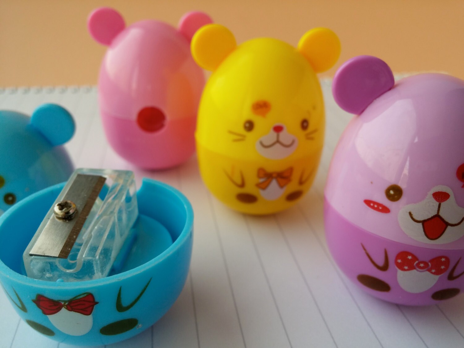 Kawaii pencil sharpener cute animal sharpener kawaii by fairynotes