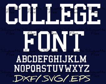 College Font Letters For Instant Download Svg Designs Download for ...