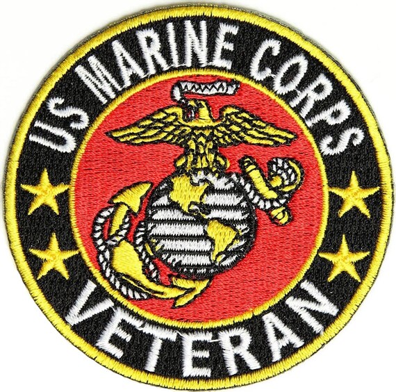 United States Marine Corps Veteran Crest Military Embroidered