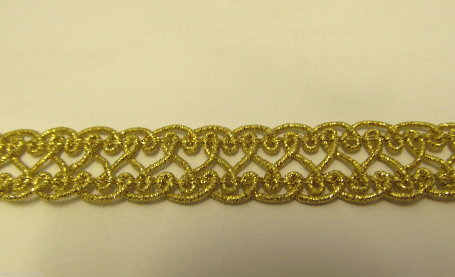 metallic gold gimp trim