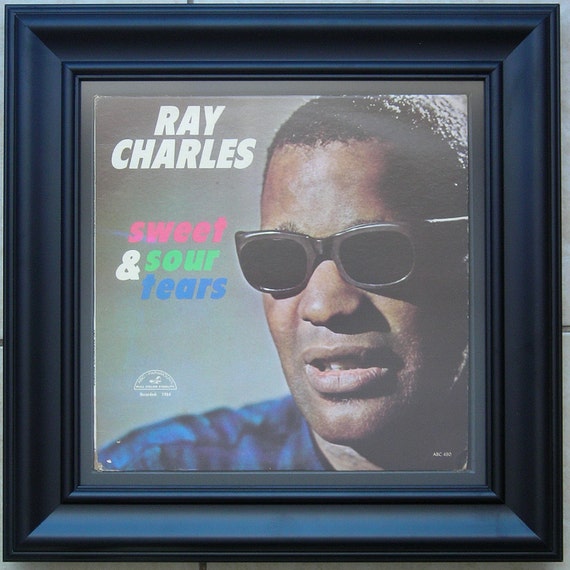 Framed Record of Ray Charles Sweet &amp; Sour Tears - il_570xN.730011992_9jle