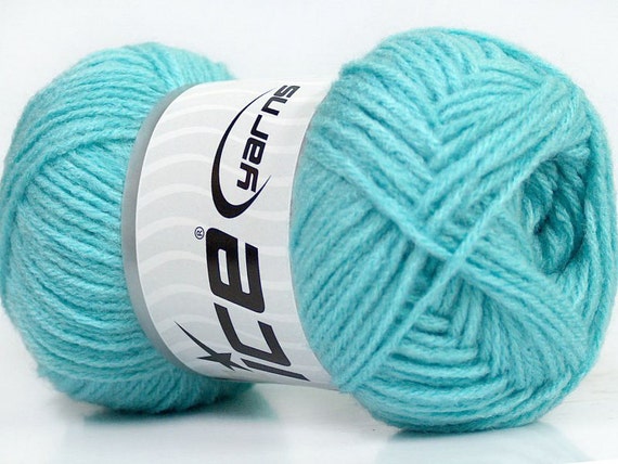 Ice Yarn Baby Wool Light Turquoise DK Double by TheYarnSanctuary