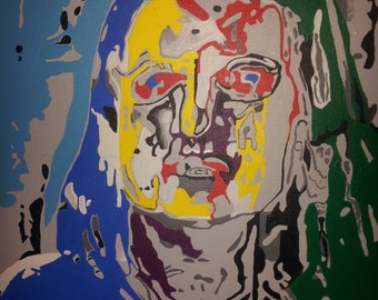 Abstract Broken: Original Acrylic Painting on Canvas