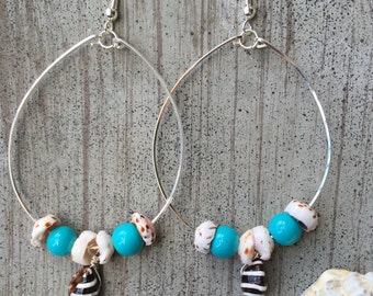 Multicolor - Saba Fabart Phool Kali Shell Earrings