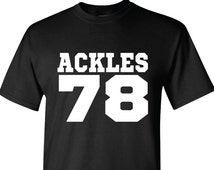 Jensen Ackles DOB T-Shirt | Dean Winchester Supernatural T-Shirt | Date ...