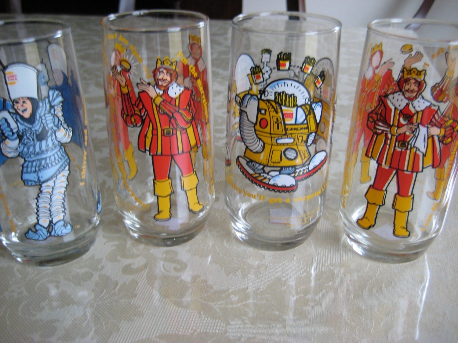 1979 Vintage Burger King Character Glasses by TheSavvyRabbit