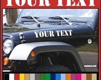 Jeep Wrangler Hood Decals