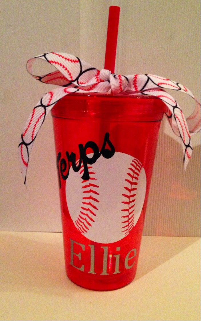 Personalized Youth Sport Tumblers by TarasVisionsOfVinyl on Etsy