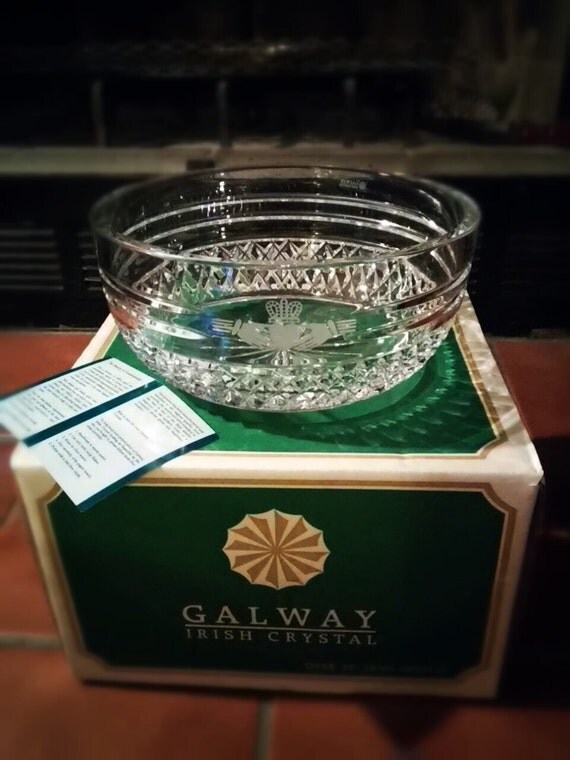 Galway Irish Crystal Bowl by JohnniesDaughter on Etsy