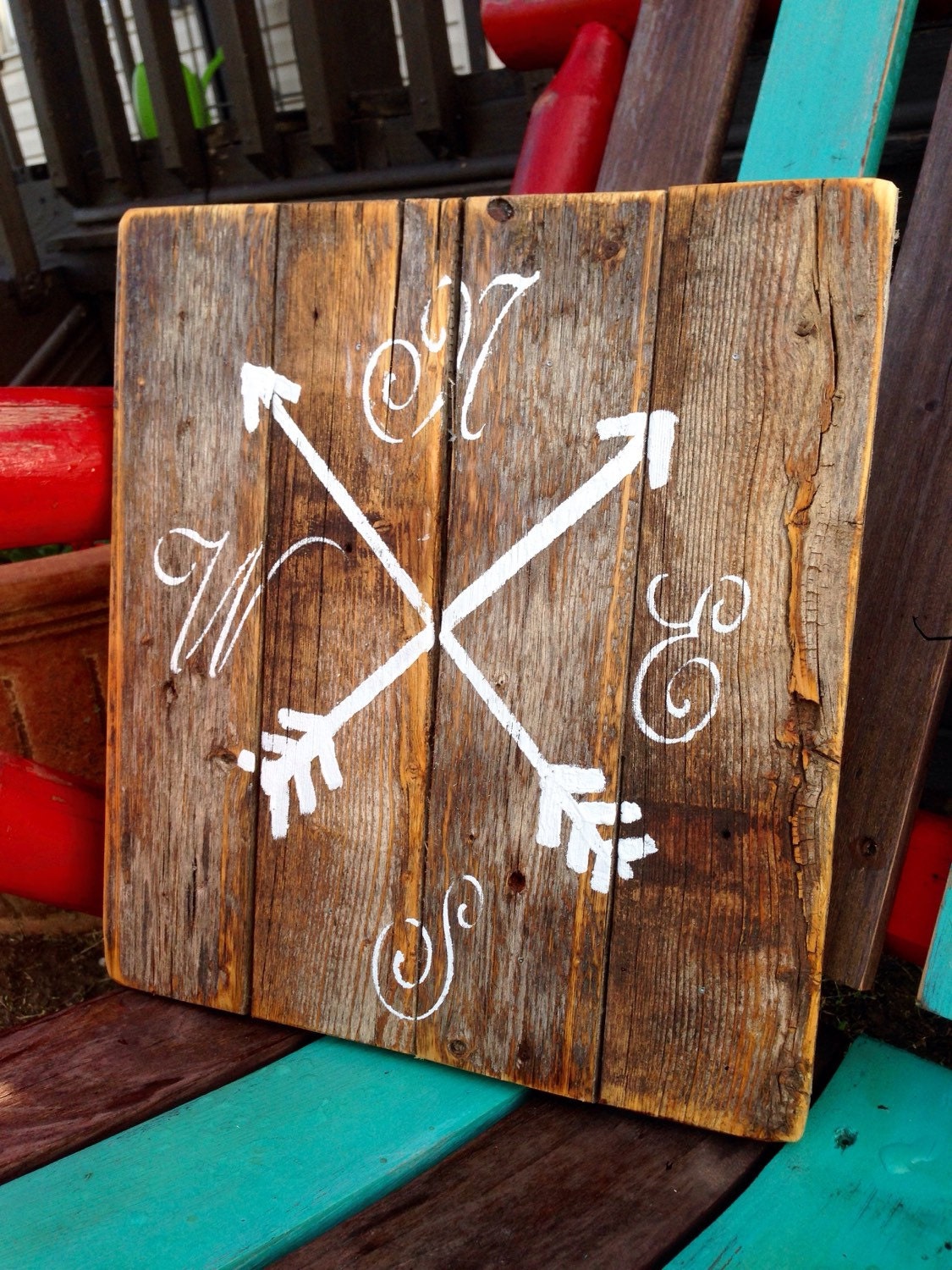 Reclaimed Wood Arrow Themed Wall Decor by RusticJustus on Etsy