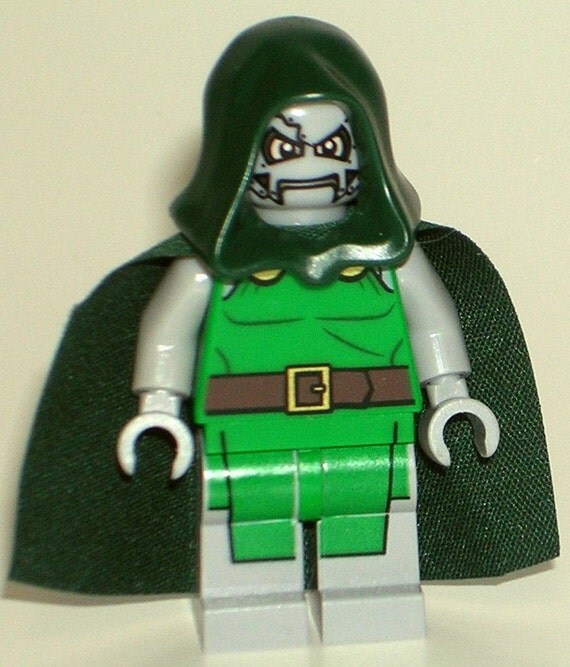 DR DOOM Custom Minifigure 100% LEGO Compatible Marvel Comics