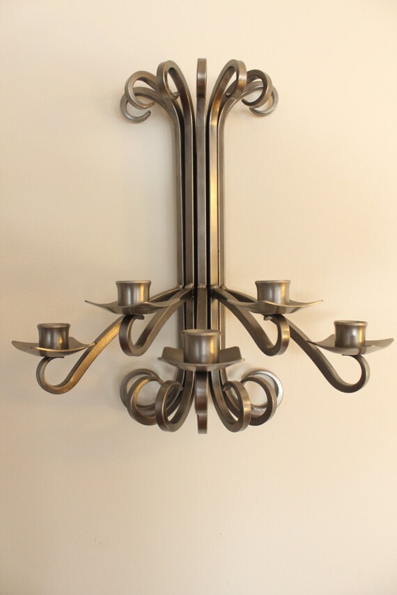 Candle stick wall sconce by FrankandMichaels on Etsy