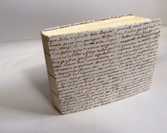 Handbound Hardcover Journal with Exposed Coptic Stitching on Spine