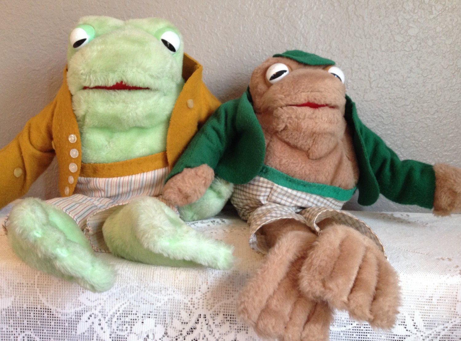 vintage frog plush