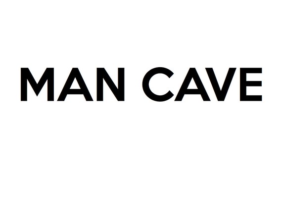 MAN CAVE Stencil by LightfootStencils on Etsy