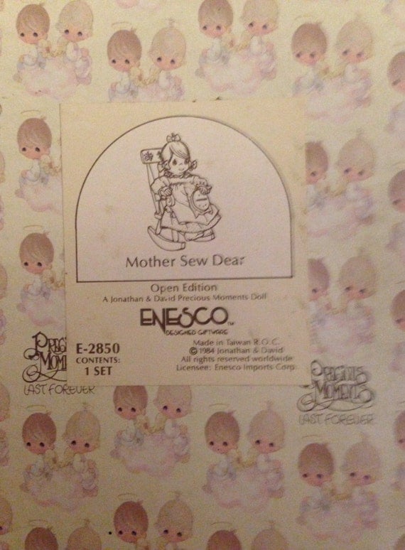 precious moments mother sew dear doll