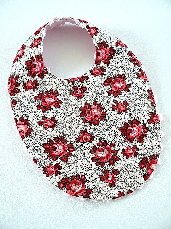 baby bib boutique vintage fabric shabby roses pink by baby bib boutique vintage fabric shabby roses pink by