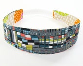 Reversible Fabric Elastic Headband - Geometric and Floral