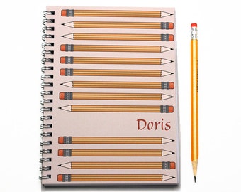 Personalized Scheduler, 2017 planner, Teacher academic planner, Writer or Literary Gift, 2017-2018 Academic Calendar, SKU: pli p script