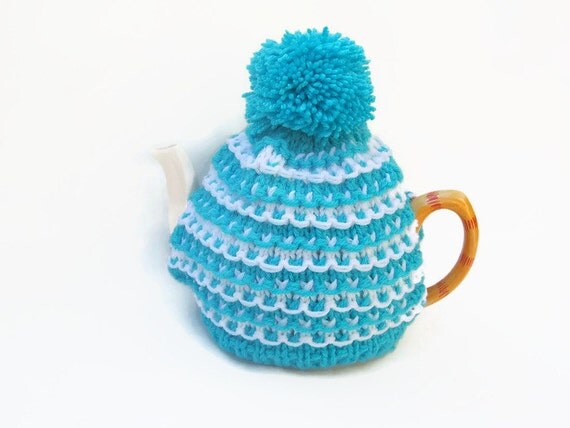 stripe tea cosy cosie knitting pattern pdf file