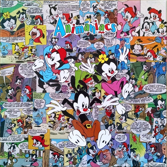 canvas collage decoupage on Comic Collage Decoupage ANIMANIACS by Canvas