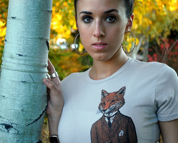Fox Shirt Women's fox Tshirt Women's Gift Screen