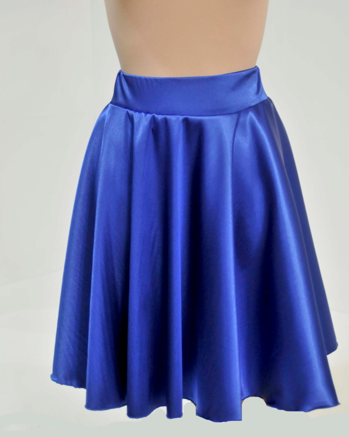 Satin Stretch Royal Skirt ...size 10-12..