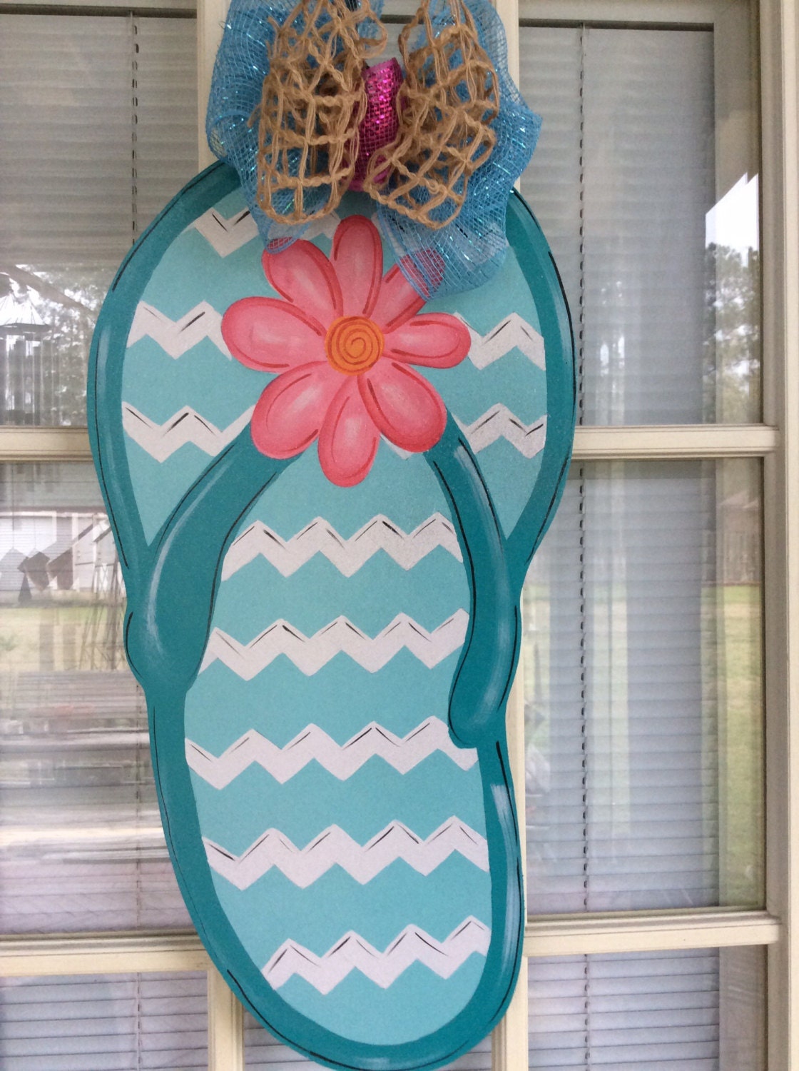 Summer door hanger Flip Flop Door Hanger flip flop door