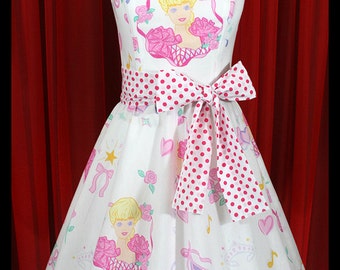 Barbie Pink Hearts Ballerina Corset Halter Dress SIZE 12