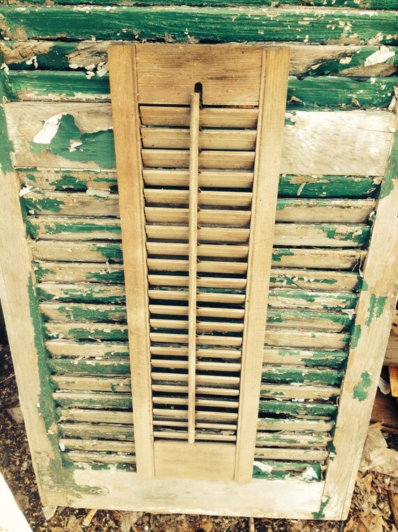 Vintage Pine Wooden window Shutter Repurpose by DOUBLEDOORANTIQUES