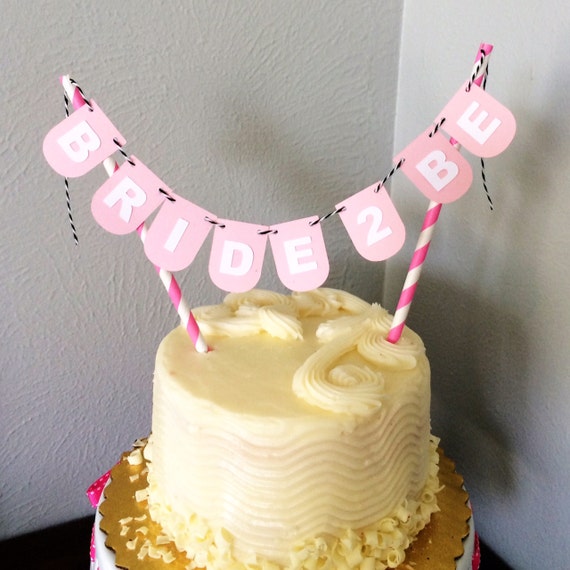 Bride 2 Be Wedding Cake Topper Bunting Il_570xn