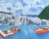 Out of their element.  Limited edition print of an original oil painting by Vivienne Strauss.