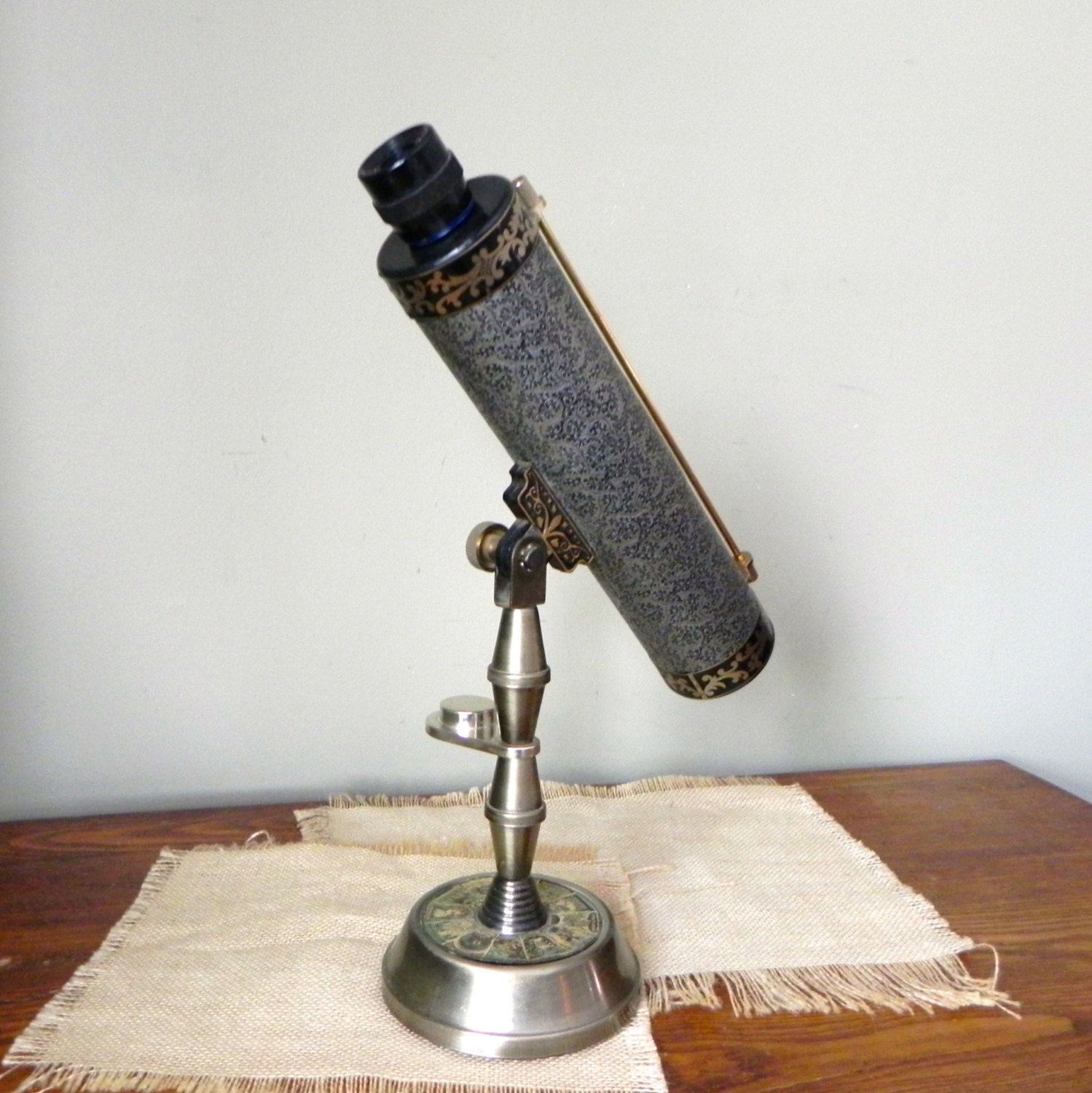 Vintage liquor bottle tabletop telescope kaleidoscope