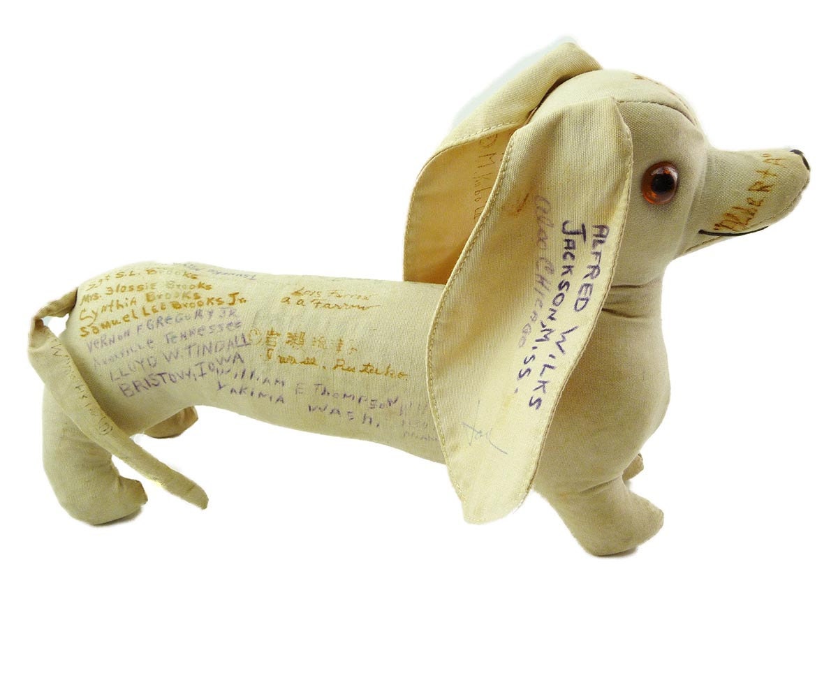 autograph stuffed animal