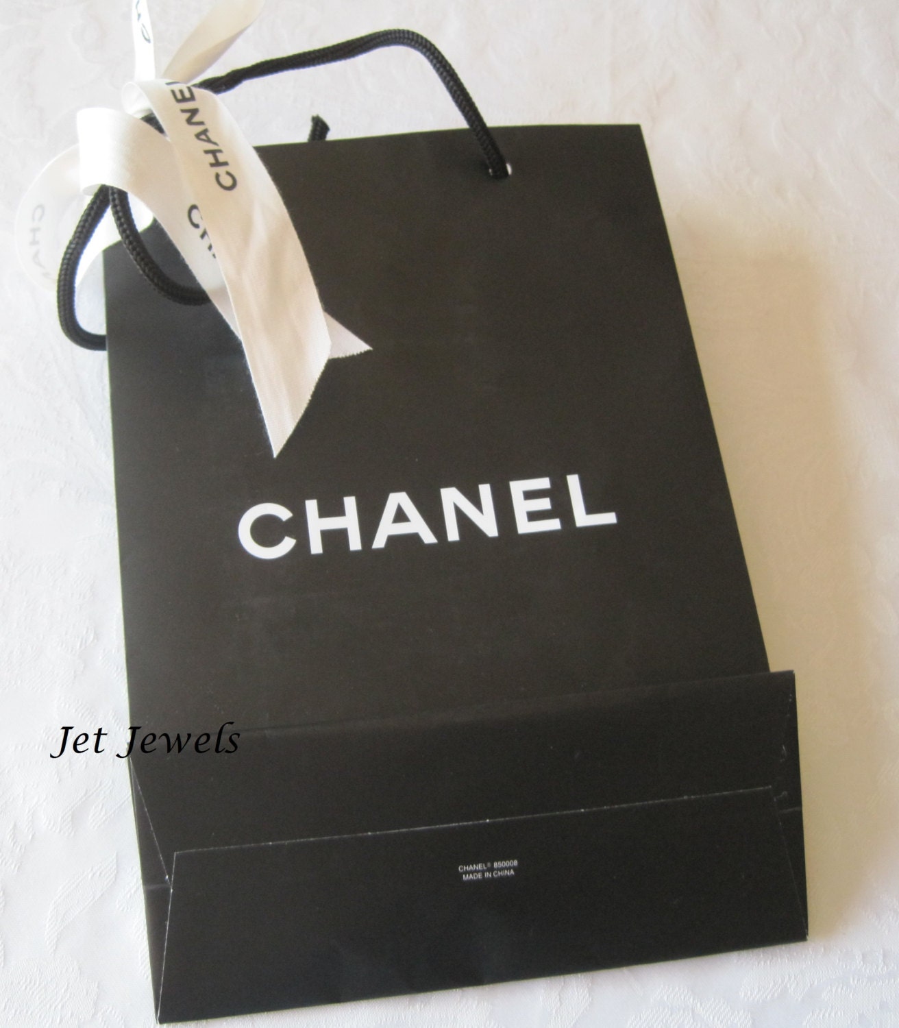 chanel paper gift bag