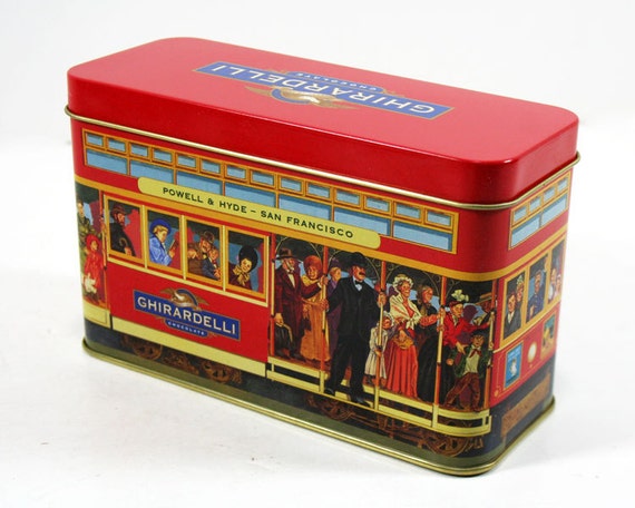 Ghirardelli Chocolate Cable Car Metal Tin